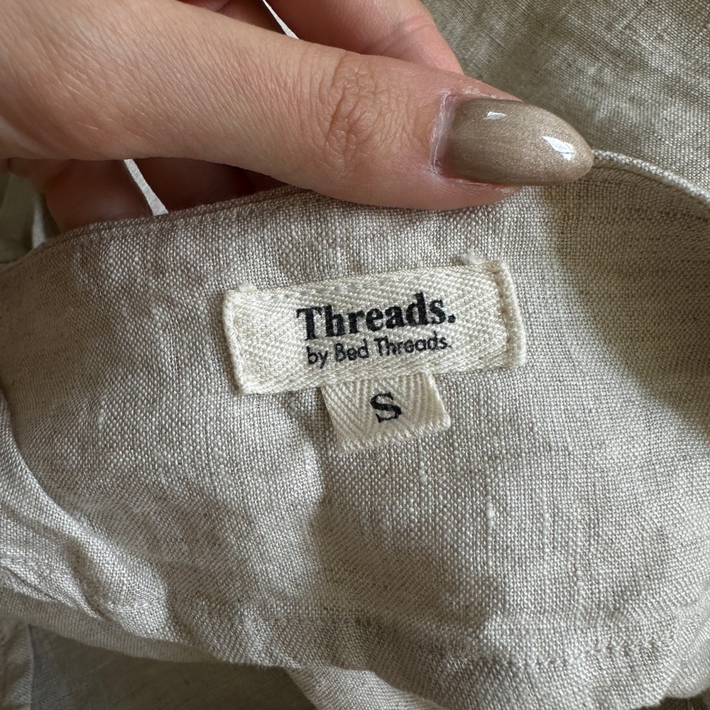 Bed Threads Oatmeal 100% French Flax Linen Slip - Picture 13 of 15